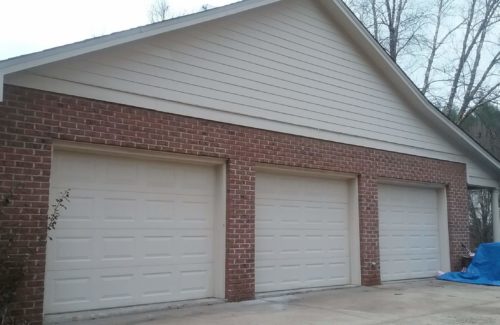 3 residential garage doors with no windows