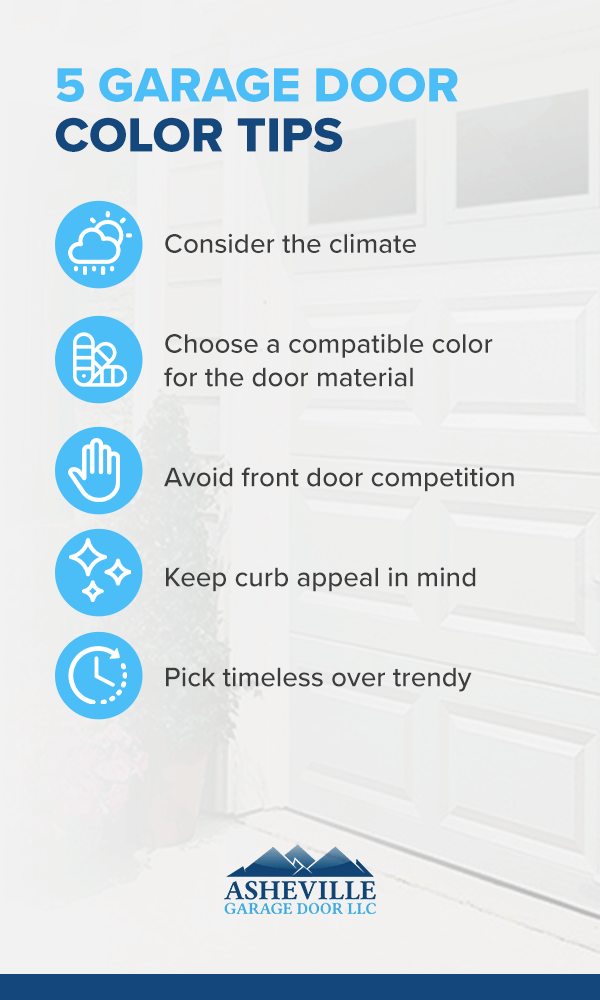 garage door color tips